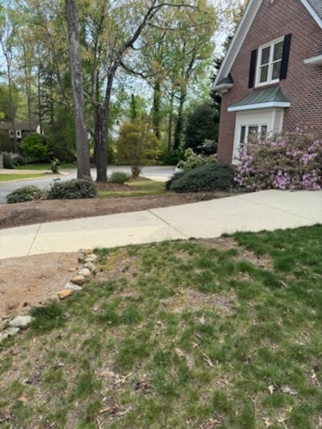 Before sod installation project